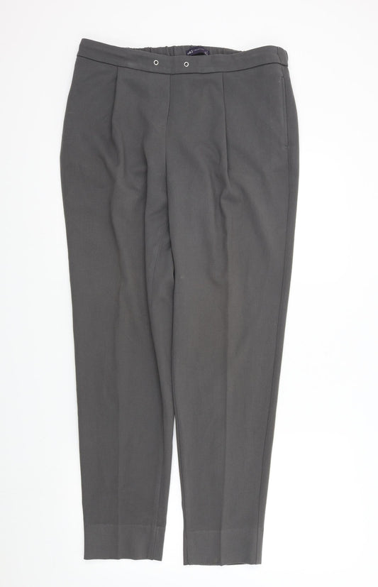 M&S Womens Grey   Trousers  Size 14 L29 in