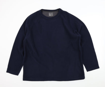 Preloved M&S Mens Blue   Pullover Jumper Size XL - Front