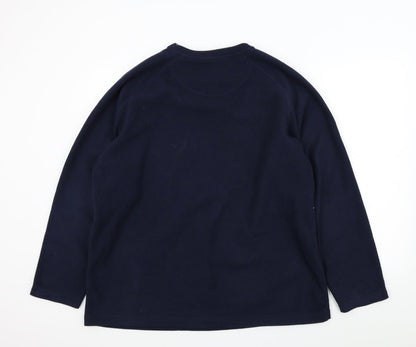 Preloved M&S Mens Blue   Pullover Jumper Size XL - Back