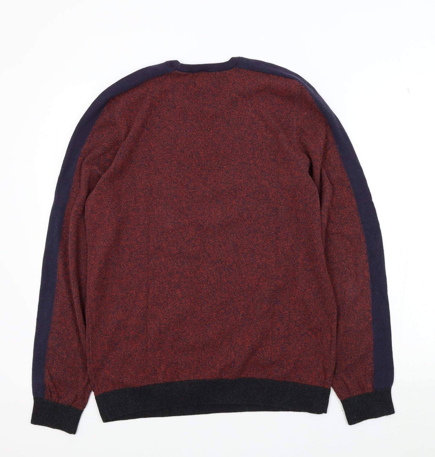 M&S Mens Red   Pullover Jumper Size M