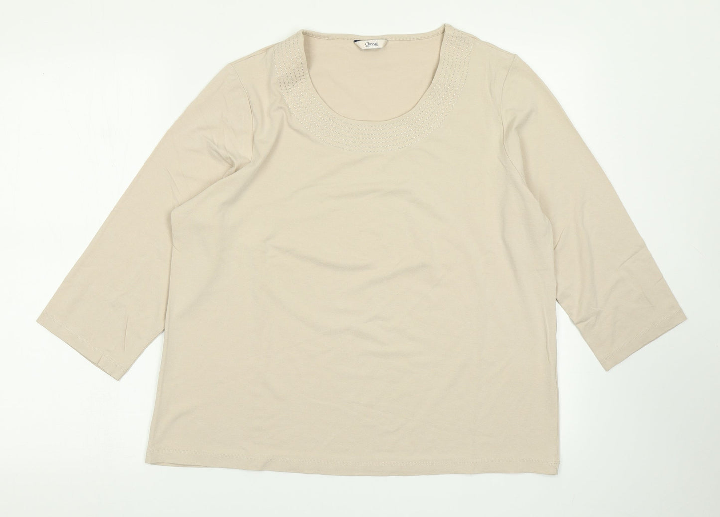Classic Womens Brown   Basic T-Shirt Size 18