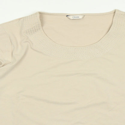 Classics Womens Brown   Basic T-Shirt Size 18