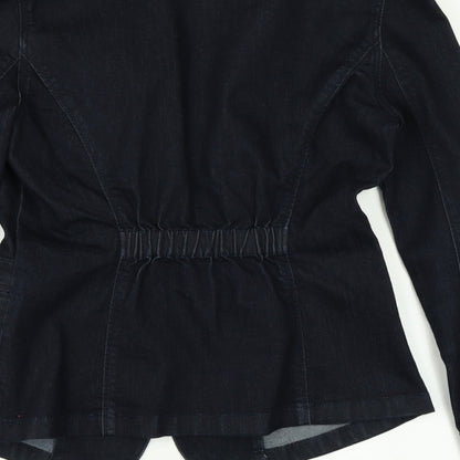 Preloved Calvin Klein Jeans Womens Blue  Denim Jacket Blazer Size S - Label
