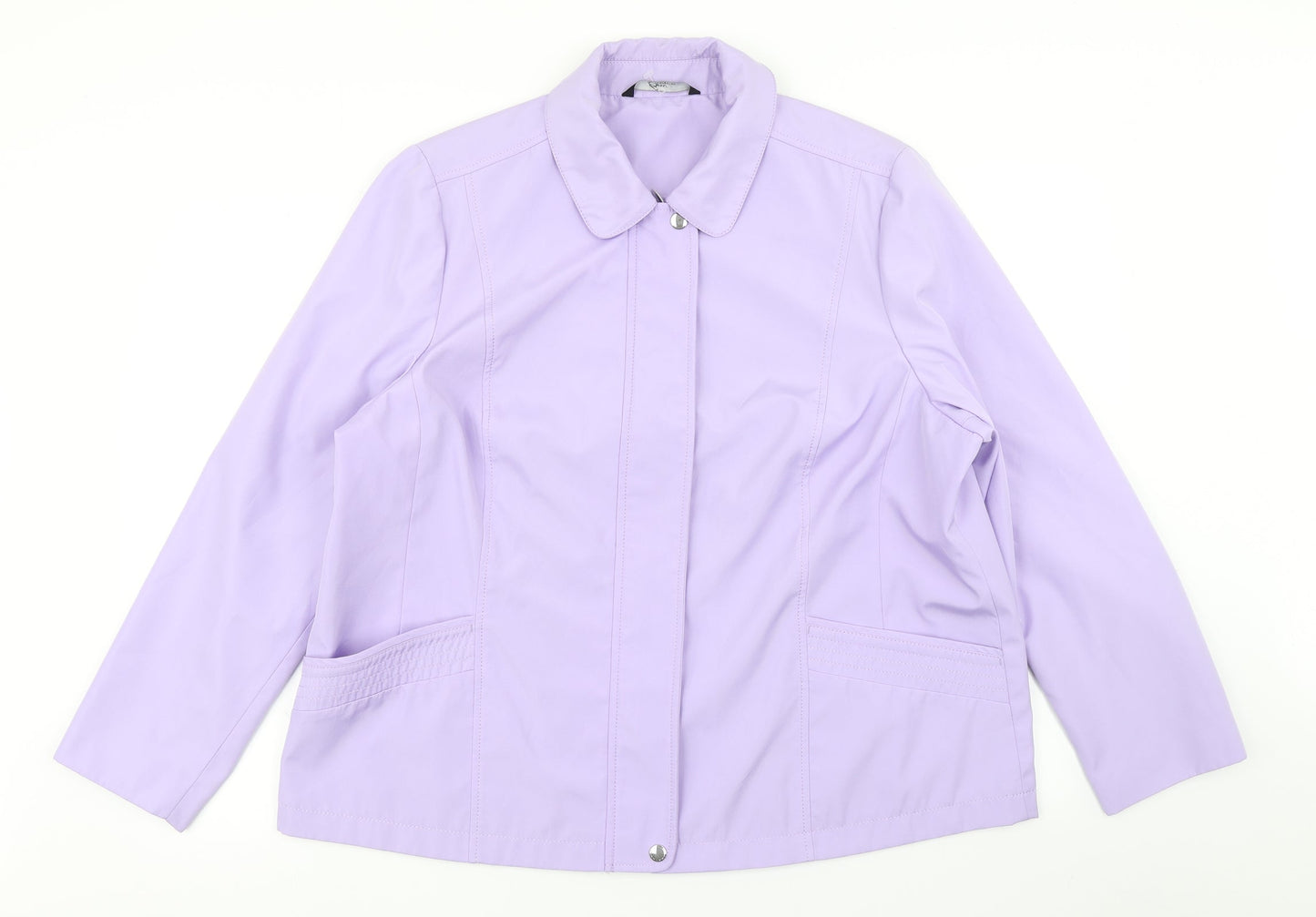 Bonmarché Womens Purple Rain Coat Coat Size L