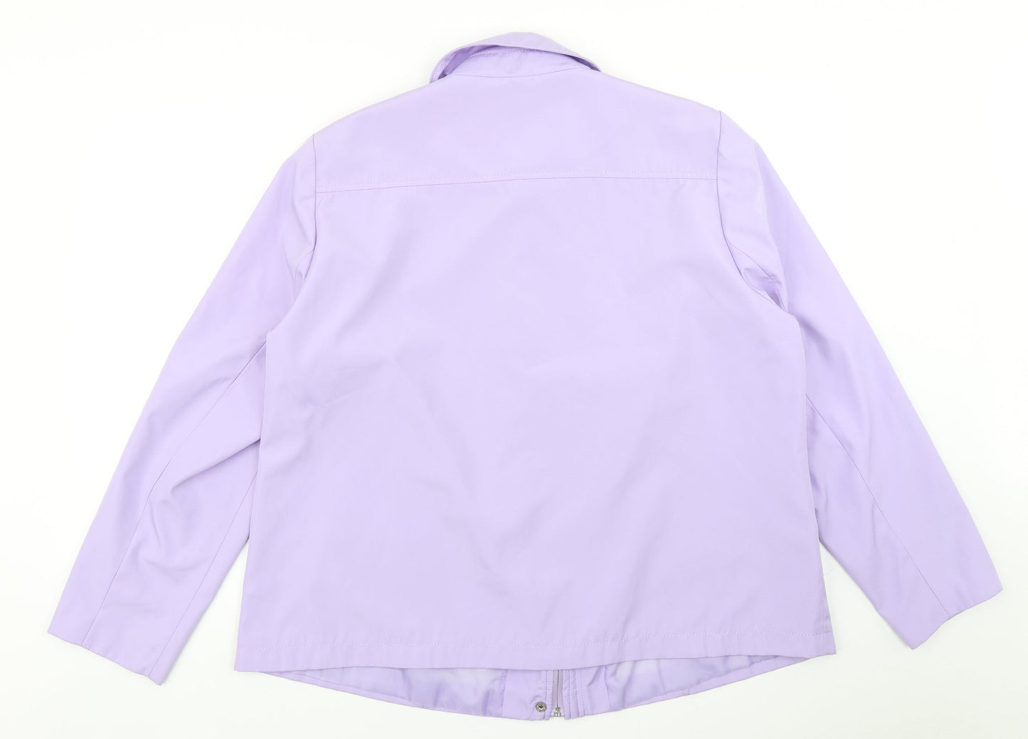 Bonmarché Womens Purple Rain Coat Coat Size L