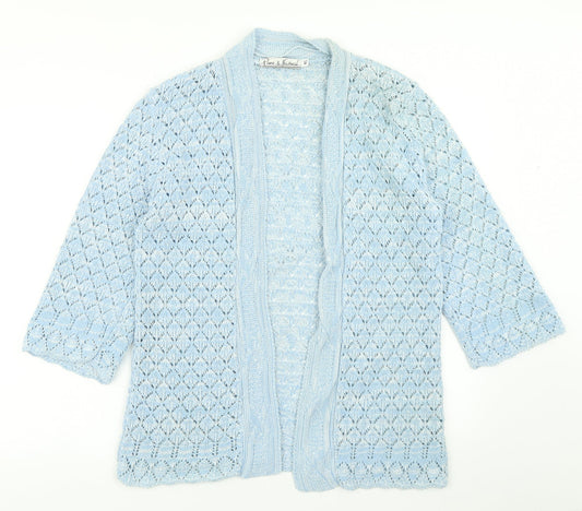 Pure & Natural Womens Blue  Knit Cardigan Jumper Size M