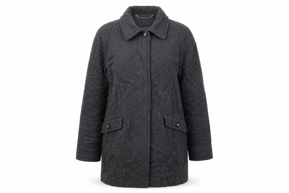 Berkertex Womens Grey   Overcoat Coat Size 14