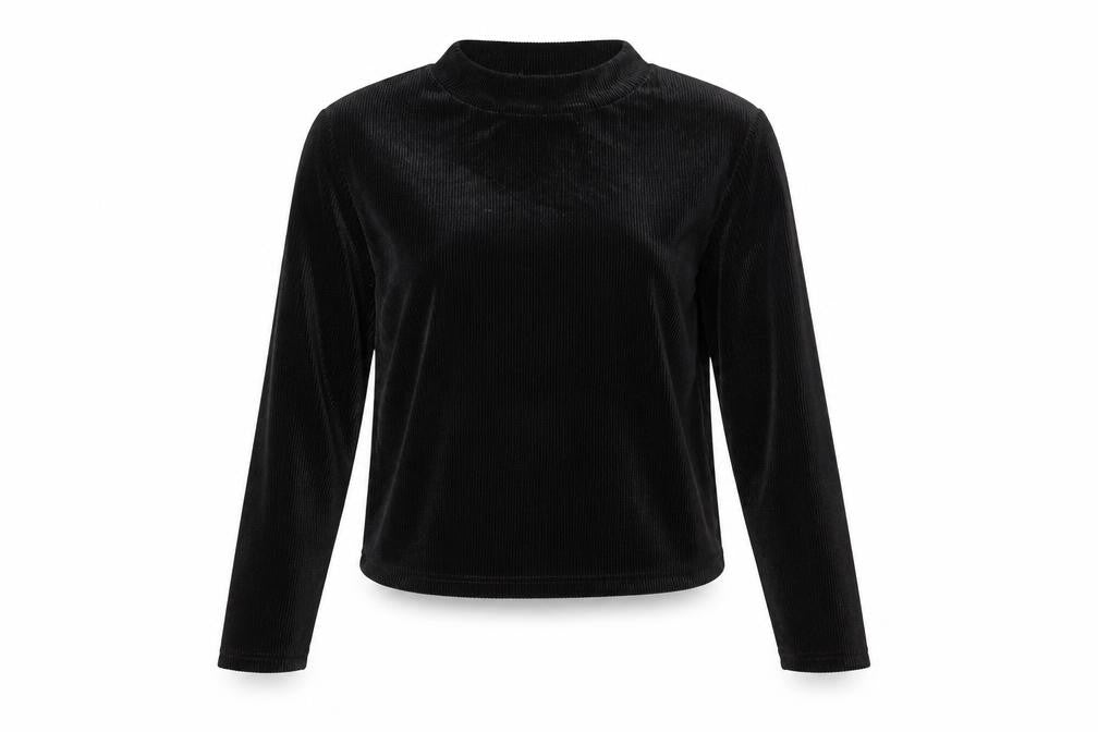 Atmosphere Womens Black   Basic T-Shirt Size 12  - Cropped
