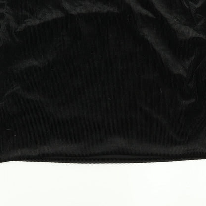 Brand and care label for Atmosphere women’s black basic t-shirt, size UK 12, - cropped