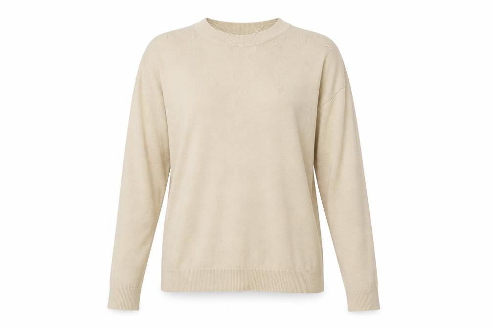 H&M Womens Beige  Knit Pullover Jumper Size S