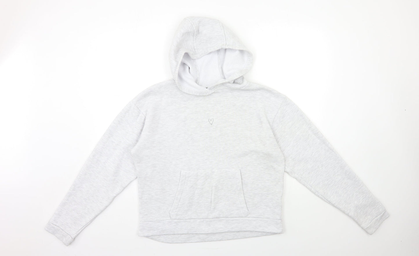 Topshop Womens Grey   Pullover Hoodie Size 8