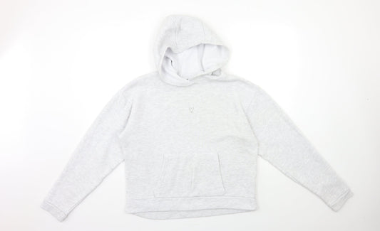 Topshop Womens Grey   Pullover Hoodie Size 8