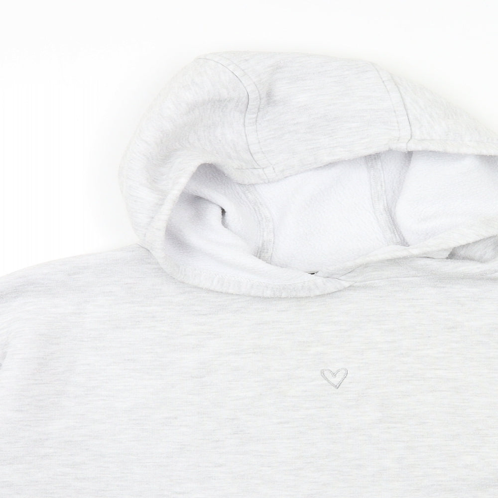 Topshop Womens Grey   Pullover Hoodie Size 8