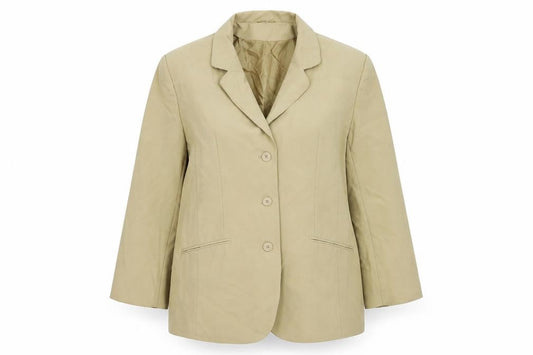 Preworn Womens Beige   Jacket Suit Jacket Size 18