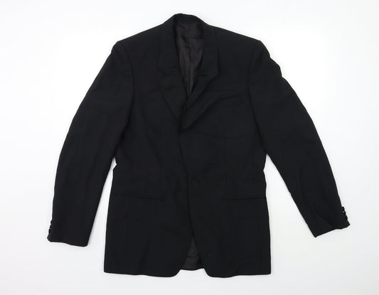 Preworn Mens Black   Jacket Suit Jacket Size 38