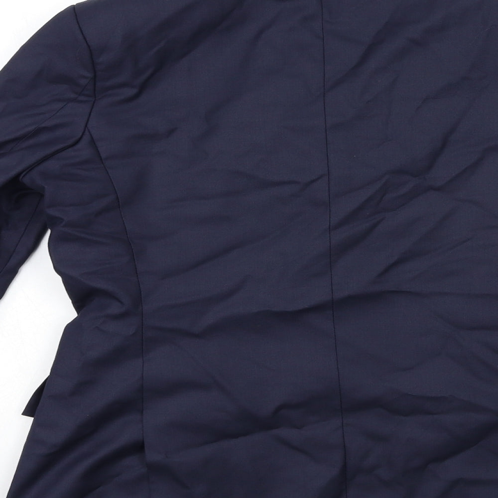 Preworn Mens Blue   Jacket Suit Jacket Size 36
