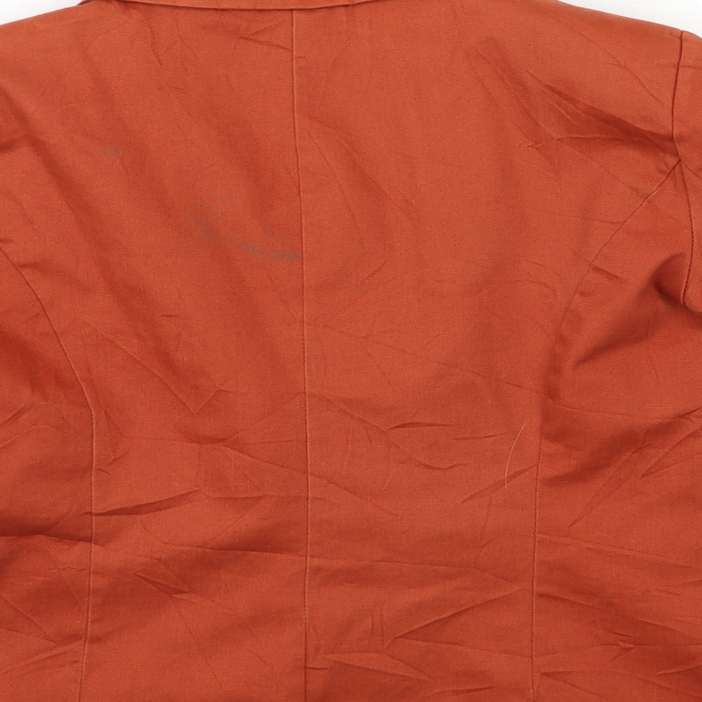 perla nera Womens Orange   Jacket Blazer Size L