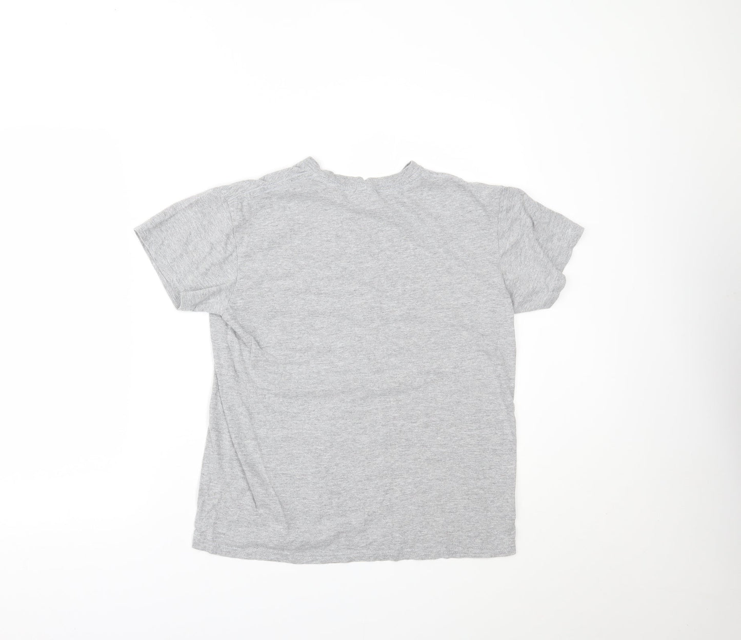Classic Ringspun Cotton Womens Grey   Basic T-Shirt Size M