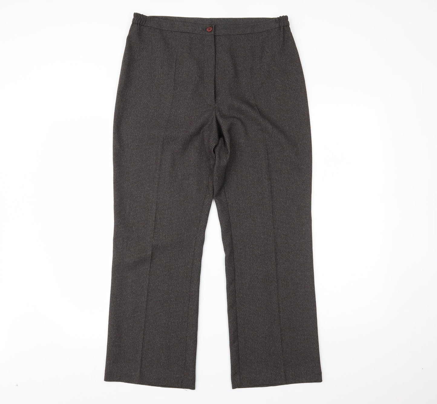 C.M.D Womens Brown   Trousers  Size 12 L20 in