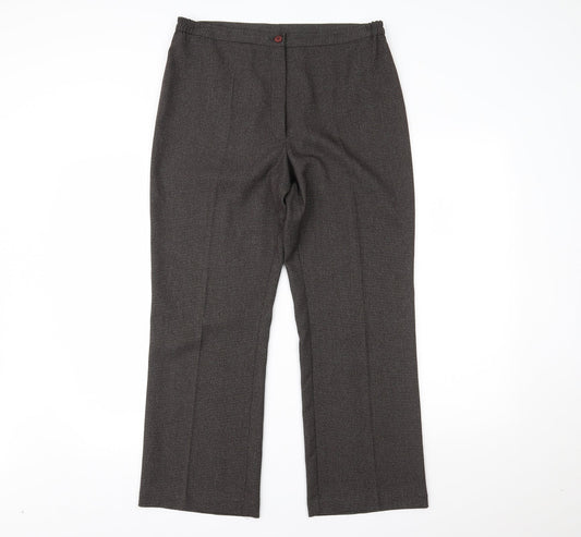 C.M.D Womens Brown   Trousers  Size 12 L20 in