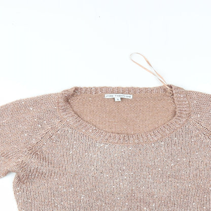StoreTwentyONE Womens Pink   Basic Blouse Size S