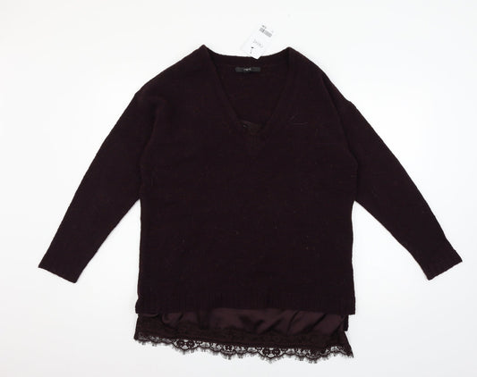 NEXT Womens Purple  Knit Pullover Jumper Size 14