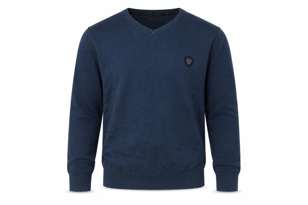 Police Mens Blue  Knit Pullover Jumper Size M