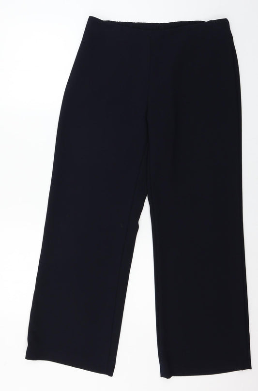 Marks and Spencer Womens Blue   Trousers  Size 14 L28 in