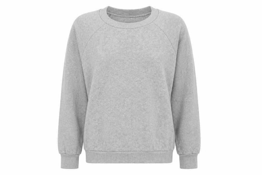 Gems Womens Grey  Jersey Pullover Sweatshirt Size M