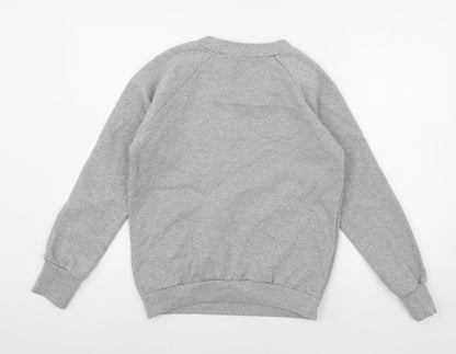 Gems Womens Grey  Jersey Pullover Sweatshirt Size M