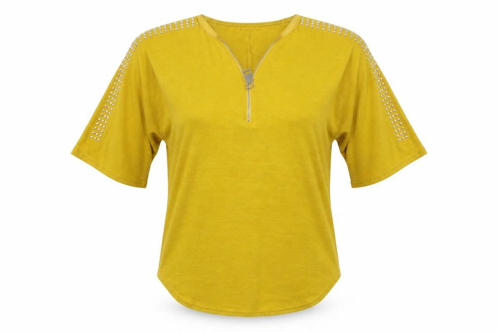 QED London Womens Yellow  Knit Pullover Jumper Size S