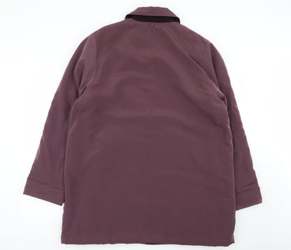 Preloved holmewood Womens Purple   Jacket Coat Size 16 - Back