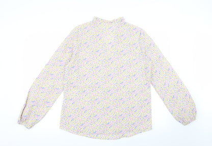 sisters point Womens Multicoloured Floral  Basic Blouse Size XS