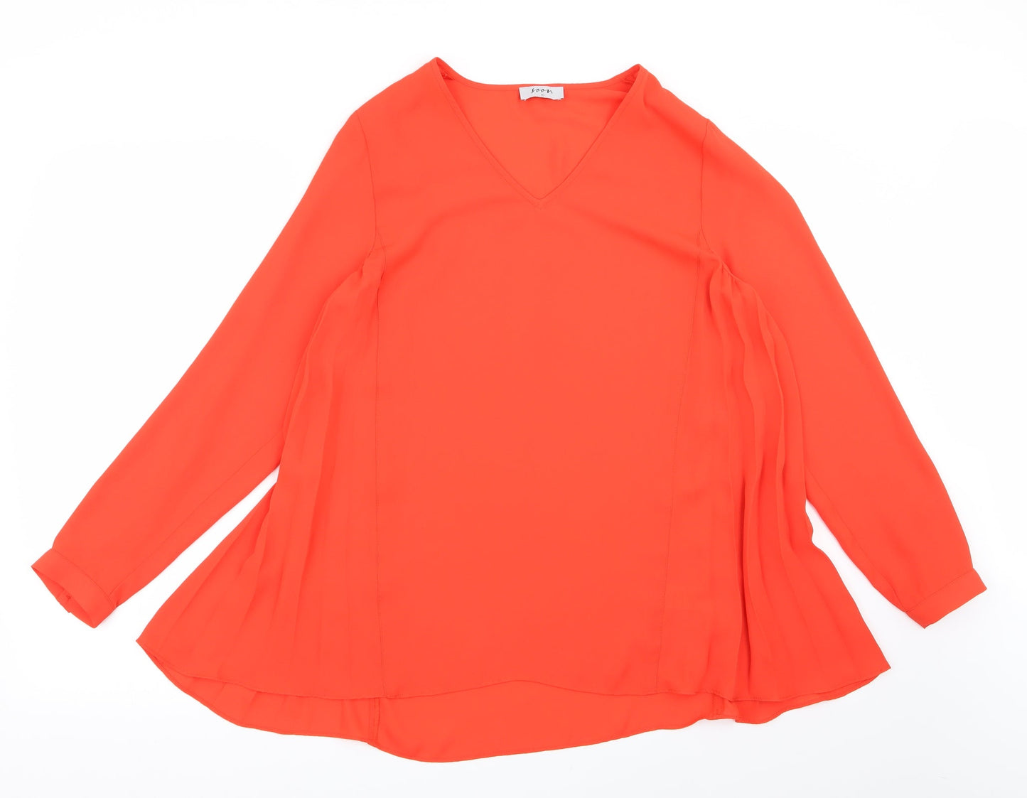 Soon Womens Orange   Basic Blouse Size 10