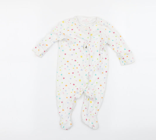 NEXT Girls White Solid  Babydoll One Piece Size 0-3 Months