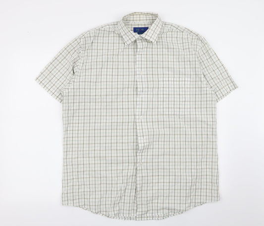 nice Mens Multicoloured Check   Button-Up Size XL