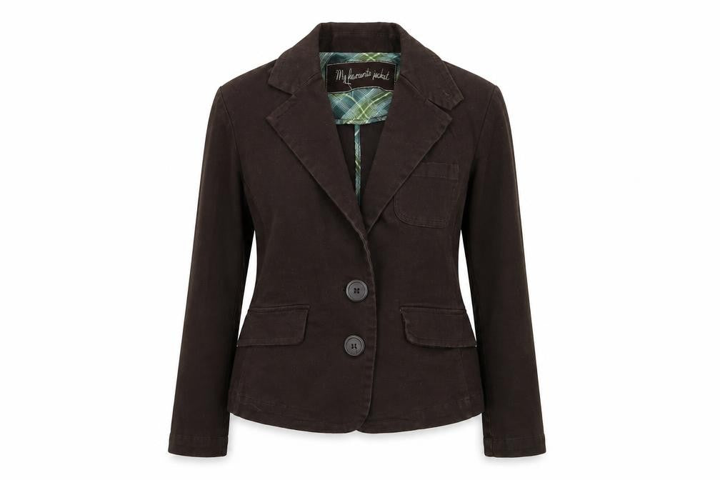 evie Womens Brown   Jacket Blazer Size 14