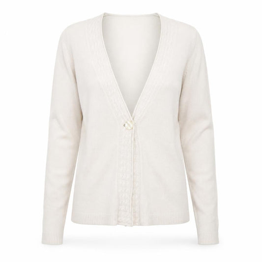 Damart Womens Beige   Cardigan Jumper Size 10