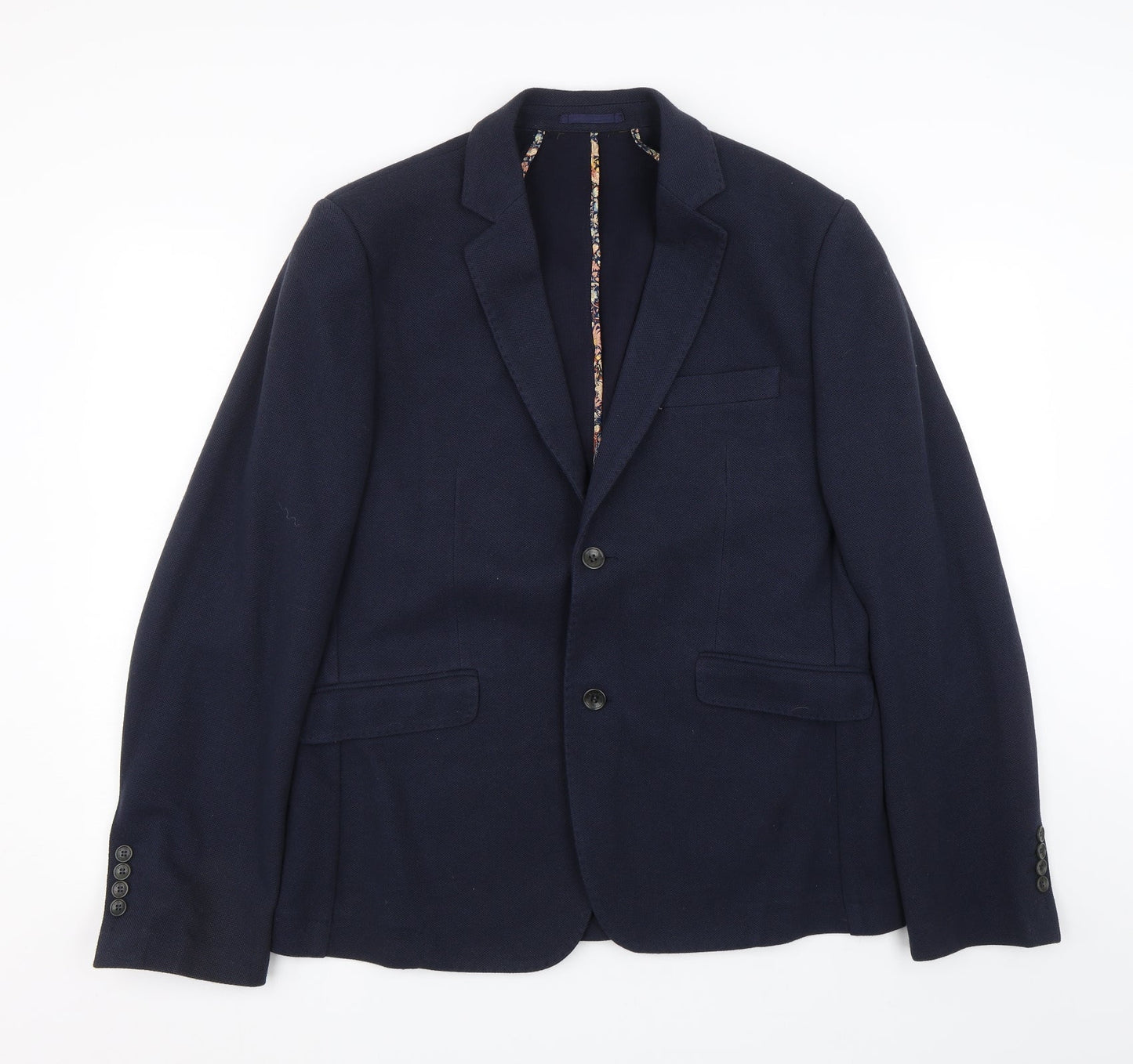 Without Prejudice Mens Blue   Jacket Suit Size 44