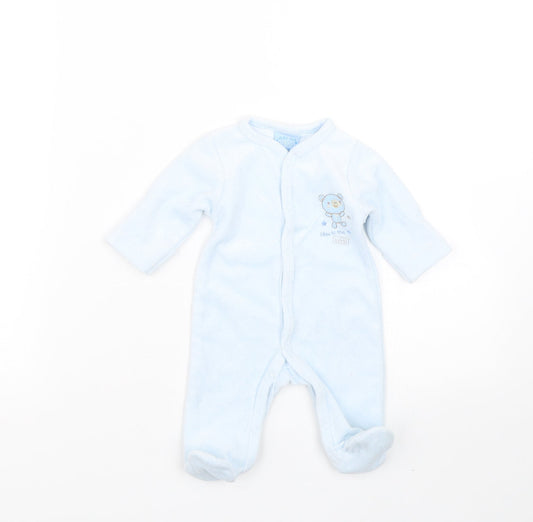 Just too cute Baby Blue Striped  Babygrow One-Piece Size 3-6 Months