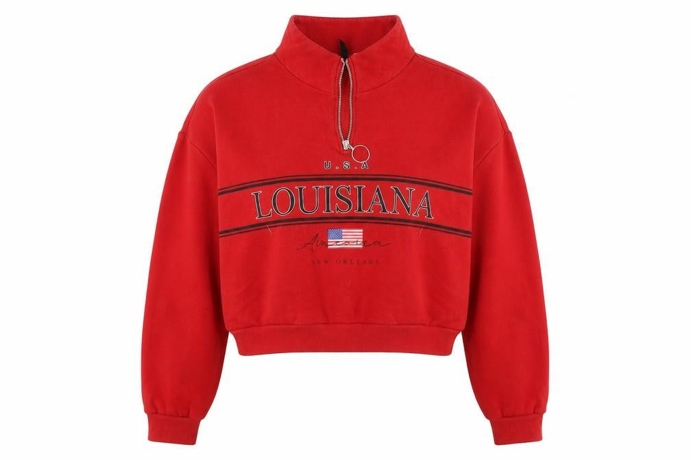 H&M Womens Red   Pullover Sweatshirt Size L