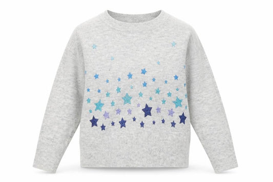 George Womens Grey   Pullover Jumper Size M  - stars