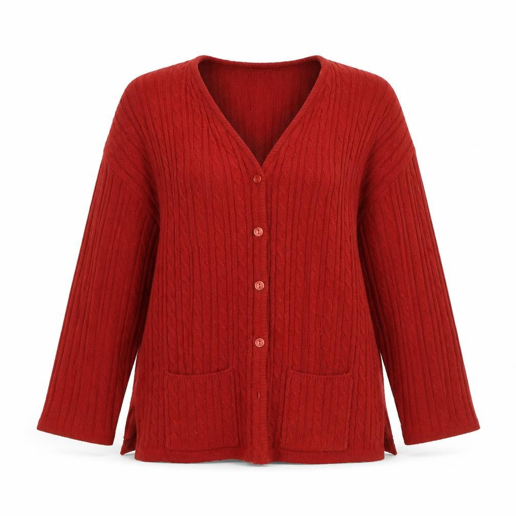 Jumper world  Womens Red   Cardigan Jumper Size M