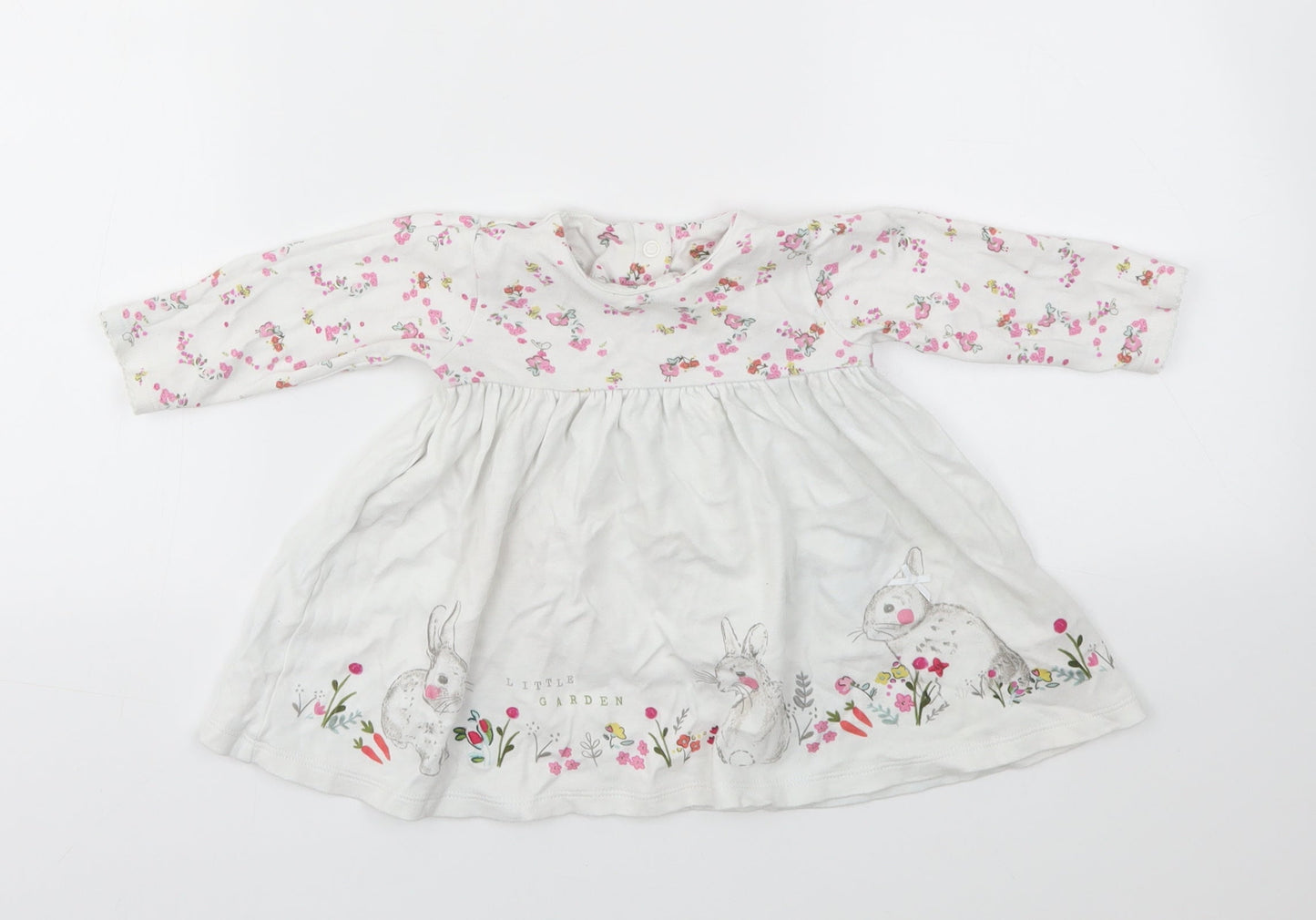 M Girls Multicoloured Floral  Fit & Flare  Size 3-6 Months