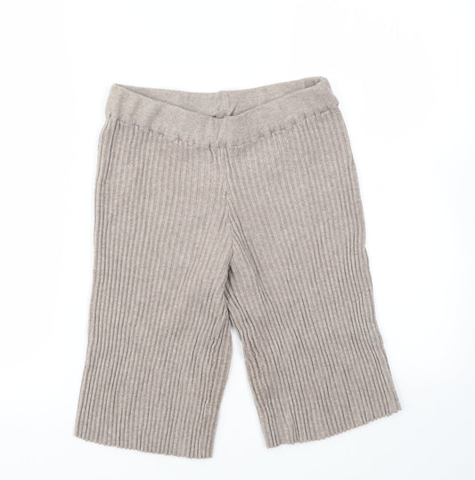 Laetitia Mem Womens Beige   Cut-Off Shorts Size 34 - stretch waistband