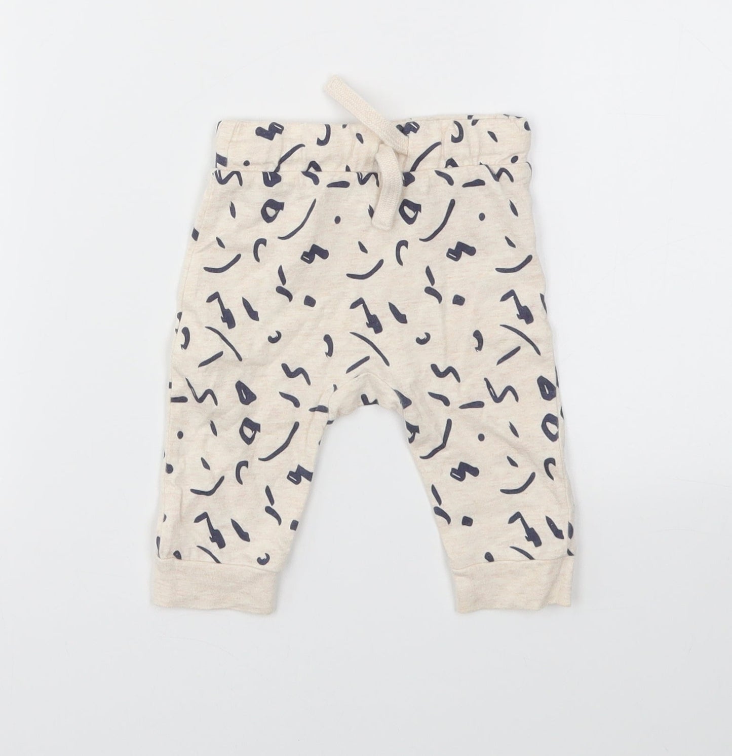 FRED &FLO Baby Ivory Animal Print  Capri Leggings Size 3-6 Months