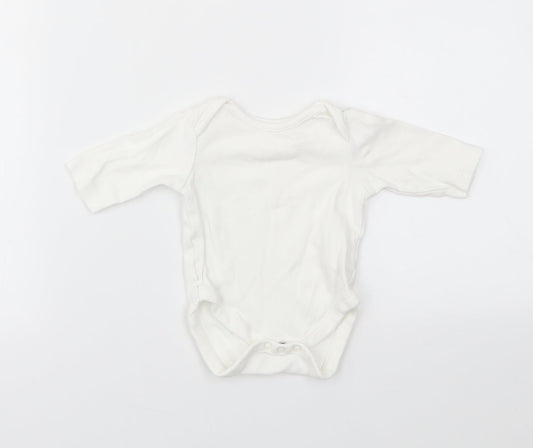MINI CLUB  Baby White   Babygrow One-Piece Size Newborn