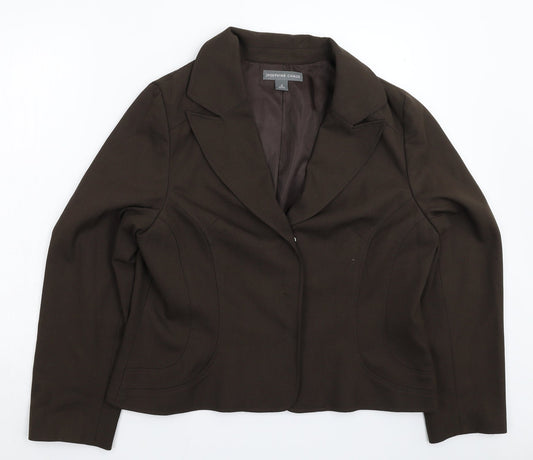 Josephine Chaus Womens Grey   Jacket Blazer Size 16
