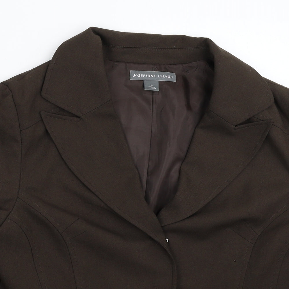 Josephine Chaus Womens Grey   Jacket Blazer Size 16