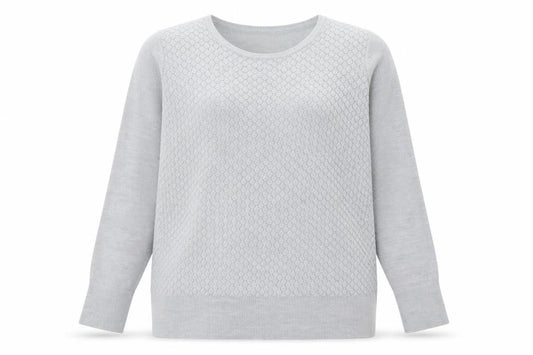 Per Una Womens Grey  Knit Pullover Jumper Size 14